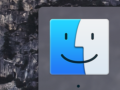 Finder apple blur dock finder icon osx yosemite