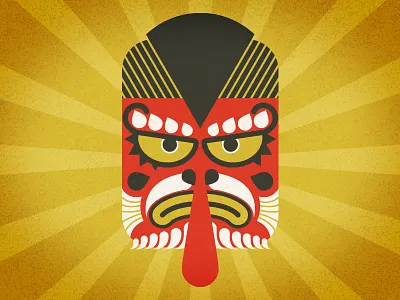 Tengu Mask illustration japan mask quick sketch dailies tengu vector