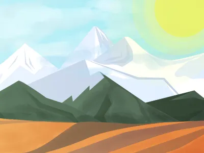 Mountains digital field mountain picture route sun top view web