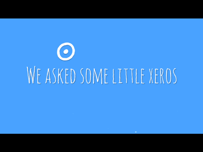 Little Xeros Titles animation character gif intro jump motion titles xero