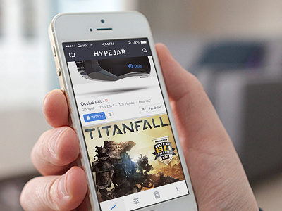 Hypejar App | Trending news feed screen app content gadgets games hype order product products tech trending ui ux