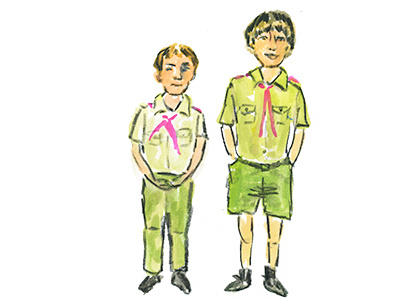 Boy Scouts boy scouts illustration portrait