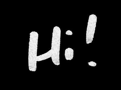 Hi brush handdrawn lettering script type