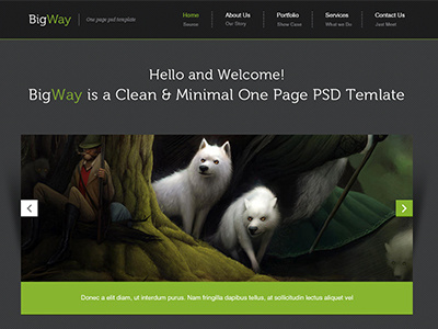 BigWay - Onepage HTML5 & CSS3 Template clean creative html5 modern network one page onepage portfolio premium