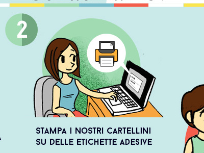 Infographic for Celiachiamo character computer drawings icons illustrations infographic japan print