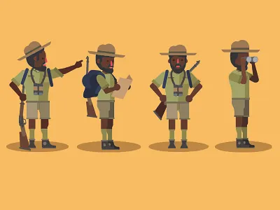 African Map africa explorer hunter map tourist travel