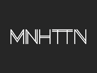 MNHTTN magazine logo banding logo