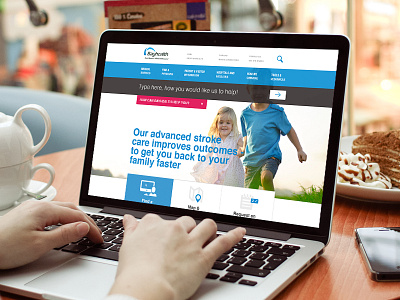 Bayhealth Redesign flat design responsive design web design