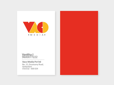 Business card - 1 business card vaco visiting card