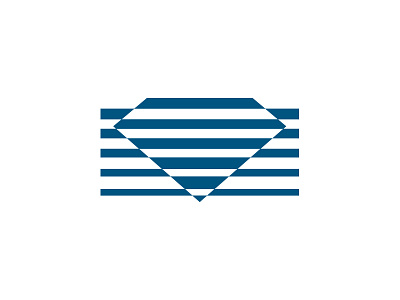 Diamond adamant blue diamond icon identity line logo mark symbol