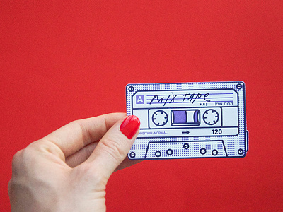 ♫ MIX TAPE ♫ art direction cards chippd illustration letter press letterpressed photography print