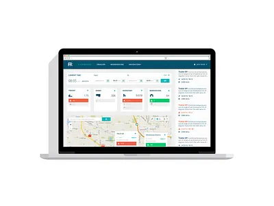 Dashboard Web app currently working on app dashboard design transport truck ui ux web