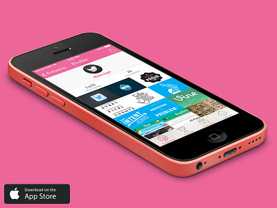 Posterized - Profile Screen app store dribbble free ios mobile app posterized profile xcode