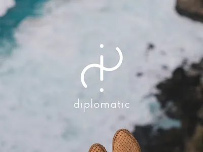 Diplomatic branding graphic design logo
