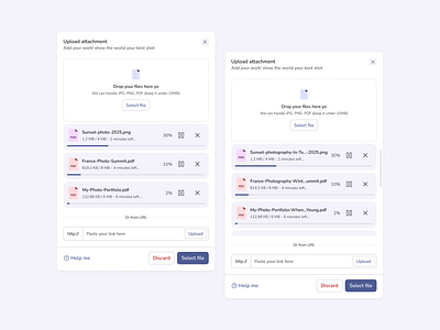 File Upload Modal: Upload your best shot best dribbble shot best ui design 2025 design inspiration drag and drop dribbble shot winner easy upload design file upload file upload animation file upload pop up file uploader ui intuitive design modal design modern ui upload progress bar upload system upload ui components uxui design web app design
