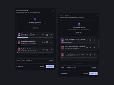 File Upload Modal: Upload your best shot best dribbble shot best ui design 2025 design inspiration drag and drop dribbble shot winner easy upload design file upload file upload animation file upload pop up file uploader ui intuitive design modal design modern ui upload progress bar upload system upload ui components uxui design web app design