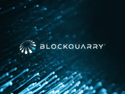 BlockQuarry Inc. | Logo Design accent aitechnologie block blockchain blue branding chain crypto graphic design healthcare hightech logo logode signer modal design wellness