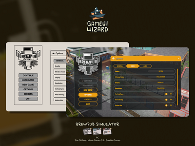 Brewpub Simulator game gamedev ui ux