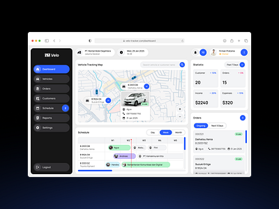 Velo - Car Rental Dashboard app design car rental clean ui dashboard dashboard design design landing page modern ui ui uiux uiux dashboard ux website design