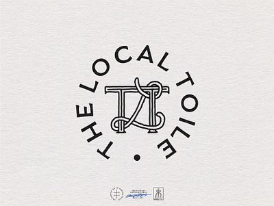 The Local Toile Secondary Logo antique badge brand design brand identity branding branding design classic emblem hand drawn identity design lettering logo logo design monogram traditional type typographic typography vintage visual identity