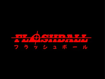 Flashball Logo 80s beacon car graphic design japanese light logo signal
