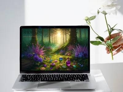 🌿 Enchanted Forest Website Header ✨ 2d adobe ai art conceptart design digitalart fantasyart graphic design illustration visualdesign websiteheader