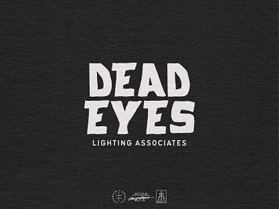 Dead Eyes Wordmark Logo black and white brand design brand identity branding branding design hand drawn hand lettering identity design lettering logo logo design logo designer logodesign logotype type typeface typographic typography vintage visual identity