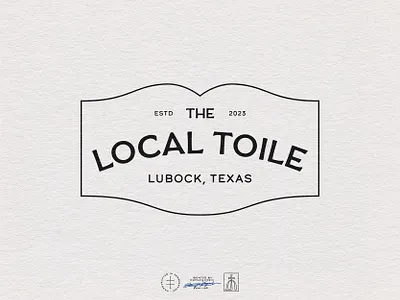 The Local Toile Tertiary Logo black and white brand design brand identity branding branding design clean hand drawn hand lettering identity design lettering logo logo design minimal simple type typeface typographic typography vintage visual identity