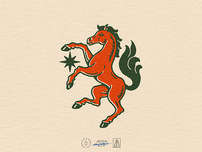 Astra Stables Pictorial Mark animal brand design brand identity branding branding design cowboy equestrian hand drawn horse horses identity design illustration logo logo design mascot stable star vintage visual identity western