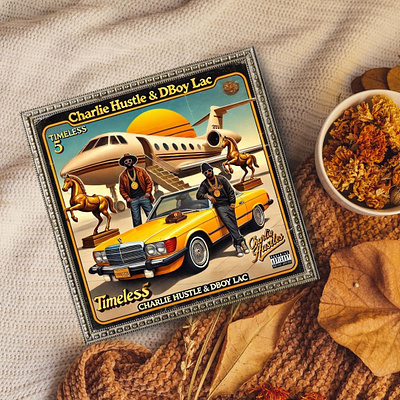 Timeless Vibes, Classic Rides 🚀🎶 2d adobe ai albumart art design digitalart digitaldrawing graphic design hiphopdesign illustration