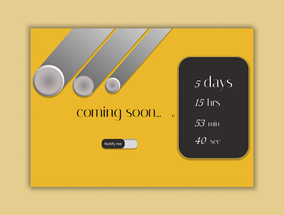 Daily UI : 48 Coming Soon...