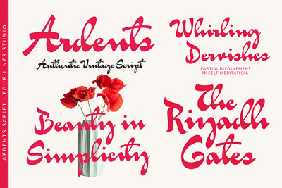 Ardents – Vintage Font Script classic