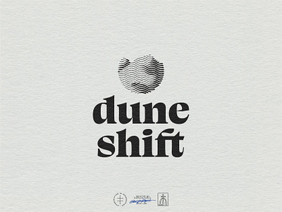 Dune Shift Logo System Design black and white brand design brand identity branding branding design hand drawn identity design illustration logo logo design logodesign minimal minimalist logo minimalistic modern retro script typography vintage visual identity