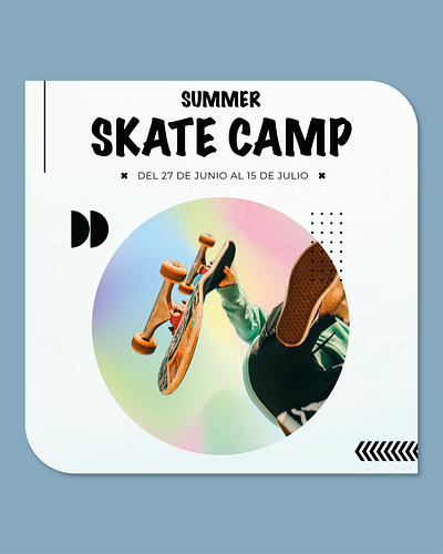 Hurricane Skate House Summer Camp Poster Design editorial design graphic design poster design