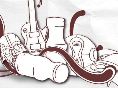 Web Illustration dibujo draw hand draw illustration star wars