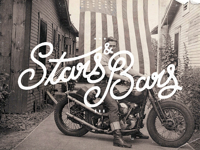 Stars & Bars america blake mcdivitt blakemcdivitt design good good supply co good supply company hand drawn illustration july 4th motorcycle usa