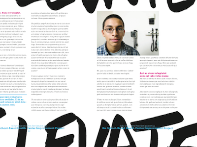 Example of Layout with cropped hand-lettering