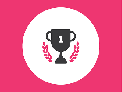 Winner icon icon design illustration
