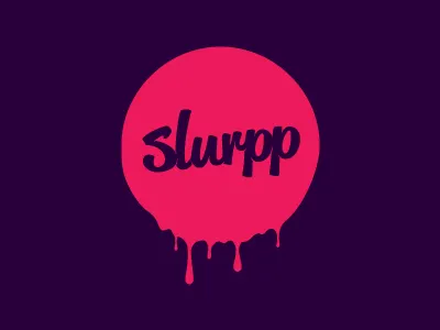 Slurpp Logo - Version 3 brand flow identity logo script slurp slurpp type