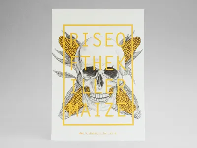 Rise of the Killer Maize drawing maize monsanto pencil skull