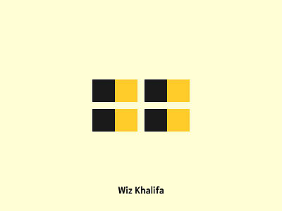 Wiz Khalifa artist black icons khalifa wiz yellow