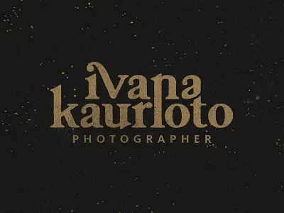 Ivana Kaurloto Photographer custom lettering letters ligature photographer photography type typo typography
