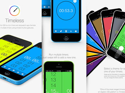 Timeless v.2.0 overview countdown ios iphone presentation timer