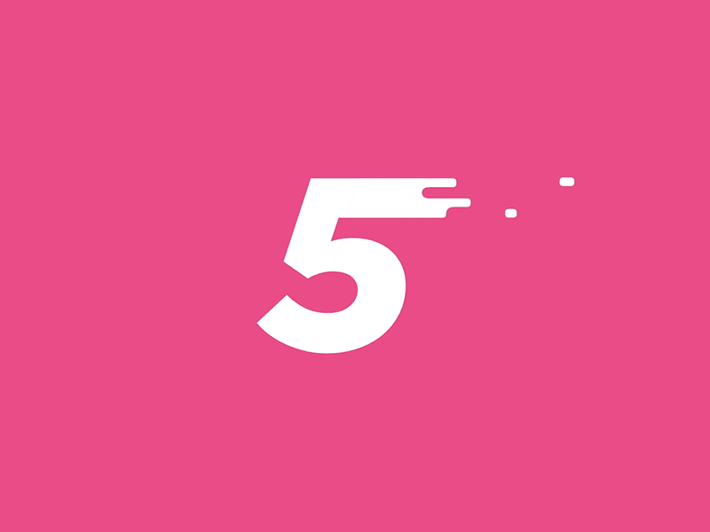 Dribbble 5 Years 2d 5 animated animation dribbble gif liquid paint