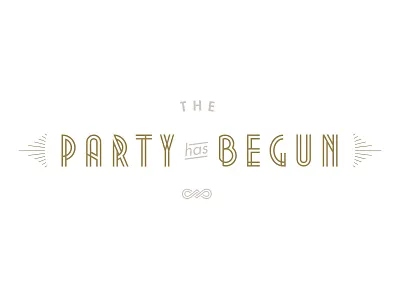 Party Time artdeco fonts futura metropolis1920 party type typography