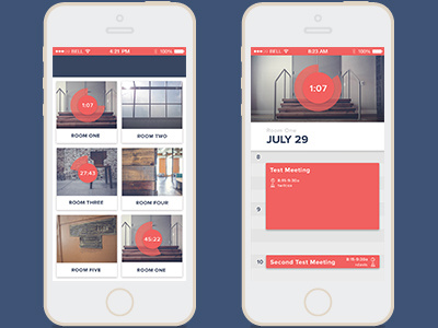 Conference Room App calender conference indatus iphone schedule ui ux app