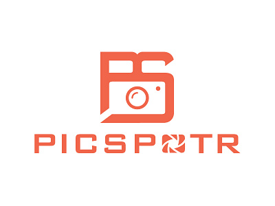 PicSpotr black camera camera shutter finder icon lens logo photography picture ps shutter