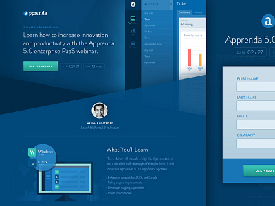 Apprenda Landing Page apprenda form landing page ui website