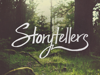 Storytellers hand drawn hand lettering lettering series brand sermon series type typography