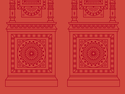Door Detail architect architecture bodoni building doors glyphs illustration line art ornaments